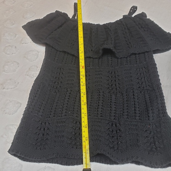 Topshop Black Knit Tank Top - Picture 2 of 6